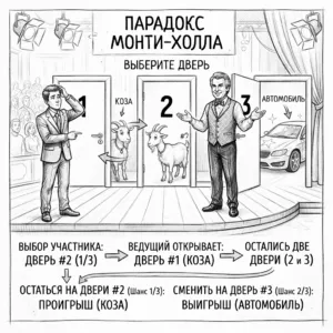 Простое объяснение парадокса Монти Холла